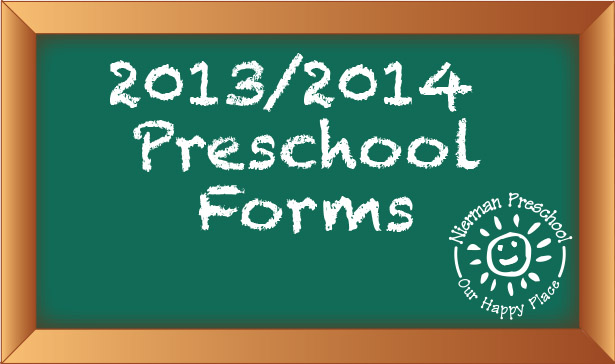 2012/2013 Preschool Forms